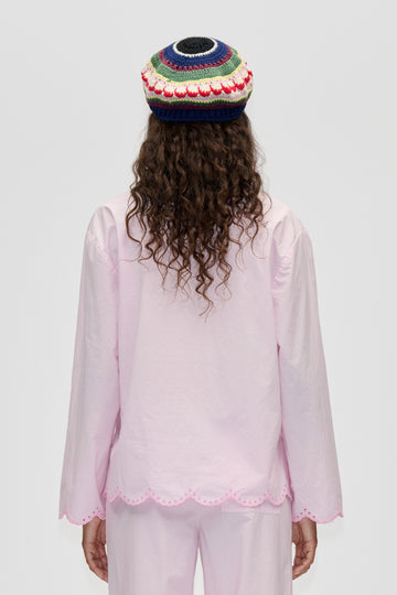 Stine Goya Long Sleeve Tunic Top Top Muted Blush