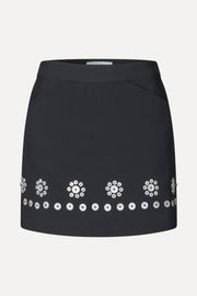 Stine Goya Mini Pencil Skirt Skirt Buttoned Flowers
