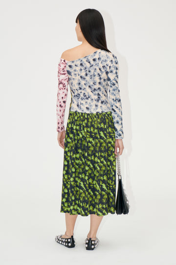Stine Goya One Shoulder Long Sleeve Dress Dress Dizzy Foliage