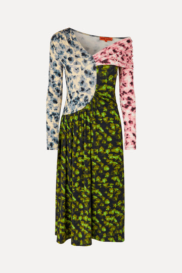 Stine Goya One Shoulder Long Sleeve Dress Dress Dizzy Foliage