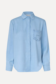 Stine Goya Oversized Shirt Top Sky Blue