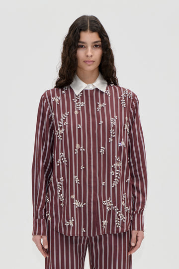 Stine Goya Oversized Shirt Top Uniform Stripes