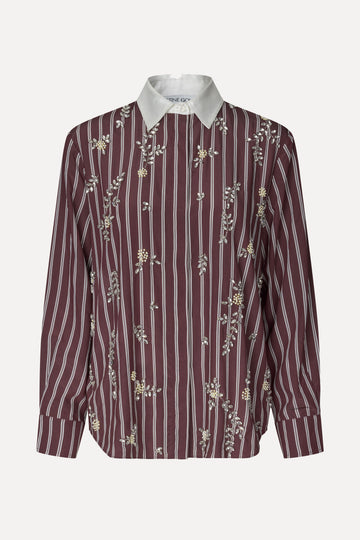 Stine Goya Oversized Shirt Top Uniform Stripes