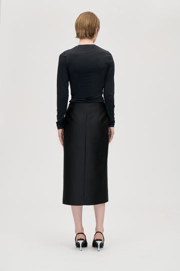 Stine Goya Pencil Midi Skirt Skirt Black
