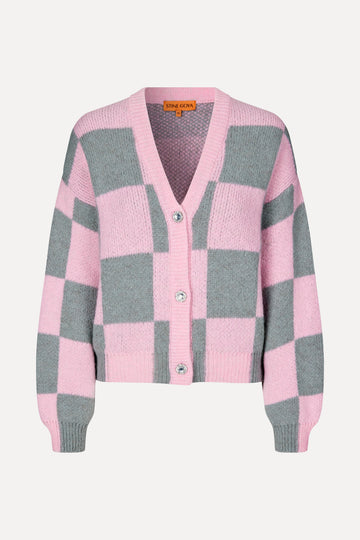 SGAmara Cardigan Pastel Dusk Check Stine Goya