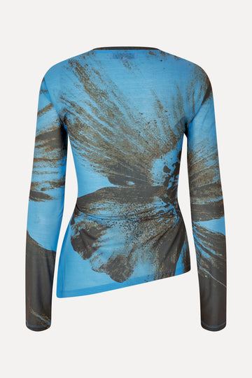 Stine Goya SGFlorian Blouse Top Brown Brush Stroke Poppy