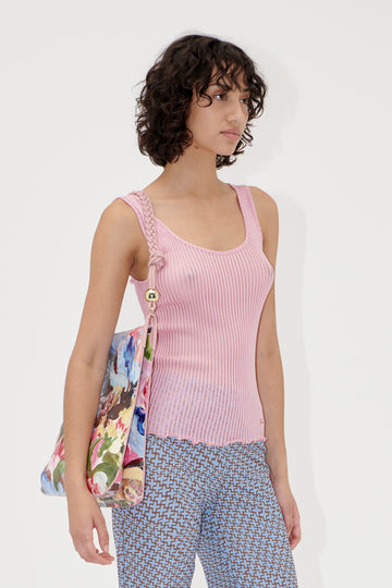 Stine Goya Scoopneck Tanktop Top Pink Nectar