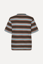 Stine Goya Short Sleeve T-Shirt Top Blue And Bold
