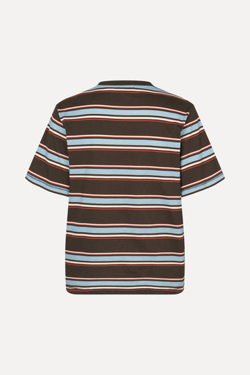 Stine Goya Short Sleeve T-Shirt Top Blue And Bold