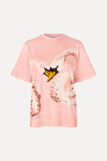 Stine Goya Short Sleeve T-Shirt Top Swans