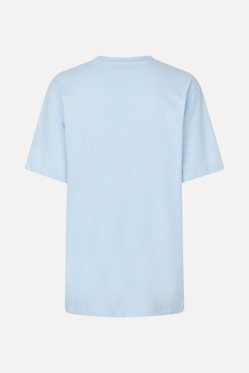 Stine Goya Short Sleeve T-shirt Top Blue Pastel Petals