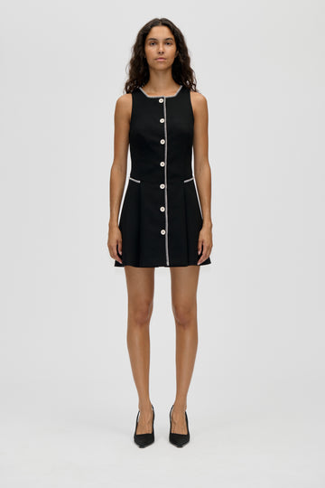 Stine Goya Sleeveless Button-Up Mini Dress Dress Black