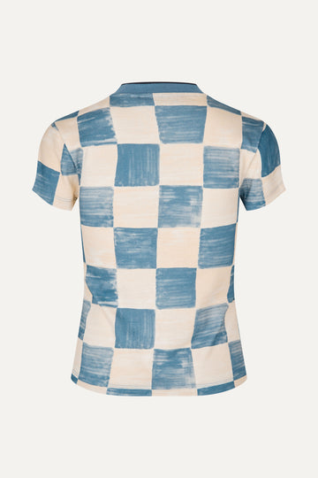 Stine Goya Slim T-Shirt Top Checks