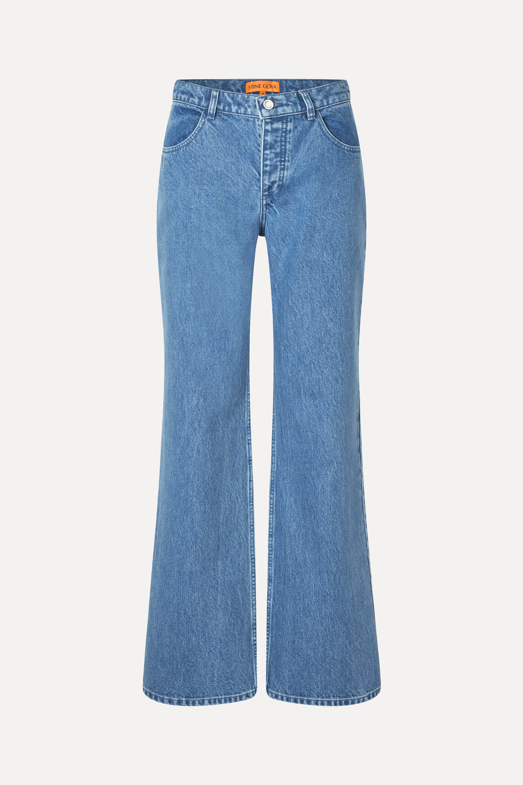 Straight Leg Long Pants - Denim Blue - Stine Goya