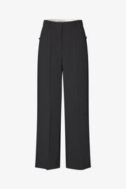 Stine Goya Straight Long Pants Pants Black