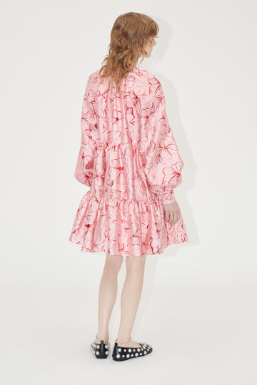 Stine Goya Tier Voluminous Mini Dress Dress Foil Foliage