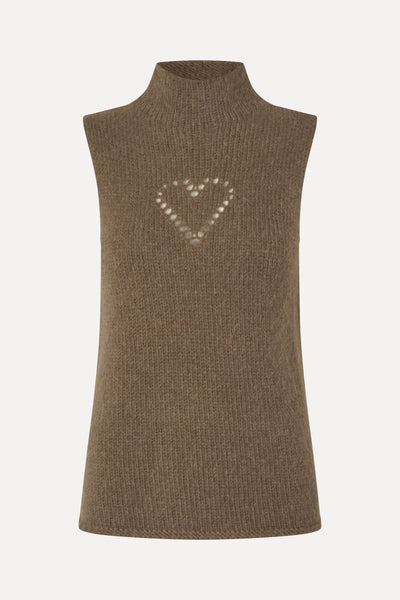Turtleneck Vest - Heart - Stine Goya