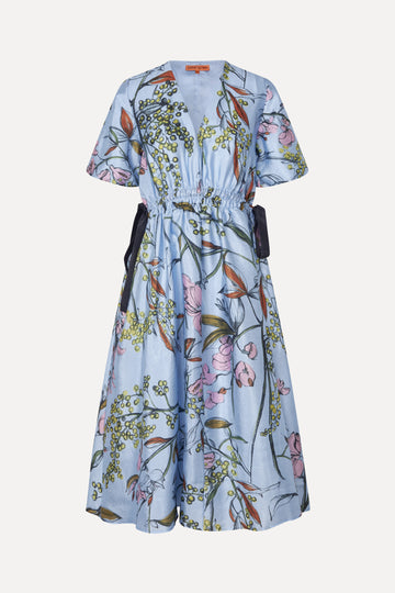 Stine Goya V-Neck Waist Tie Midi Dress Dress Spring Mimosa