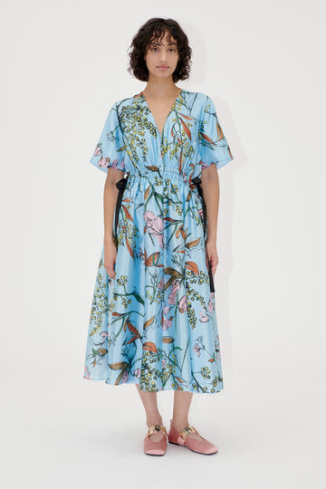 Stine Goya V-Neck Waist Tie Midi Dress Dress Spring Mimosa