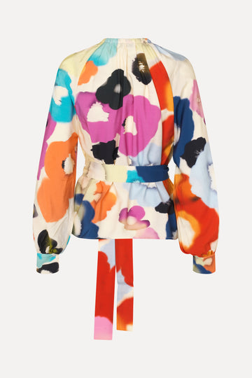 Stine Goya Vianna Blouse Top Tie Dye Floral Day
