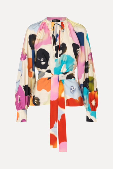 Stine Goya Vianna Blouse Top Tie Dye Floral Day