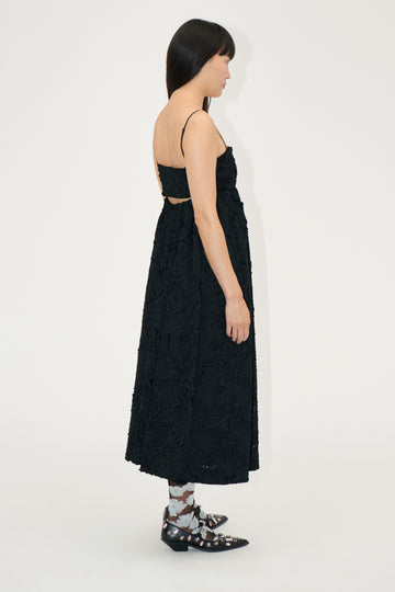 Stine Goya Voluminous Midi Dress Dress Black