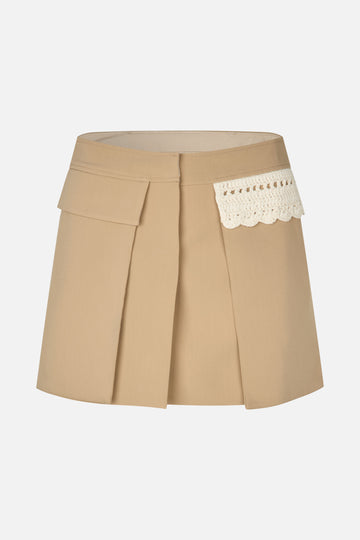 Stine Goya Waistbelt Mini Skirt Skirt Ecru