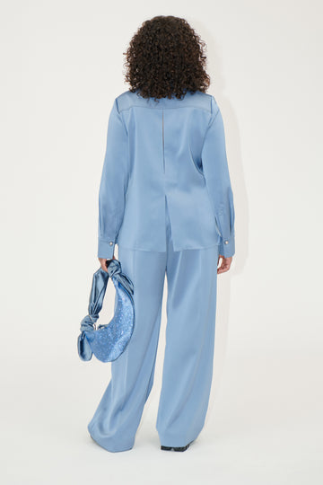 Stine Goya Wide Leg Long Pants Pants Infinity Blue