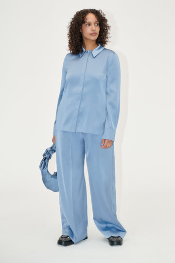 Stine Goya Wide Leg Long Pants Pants Infinity Blue