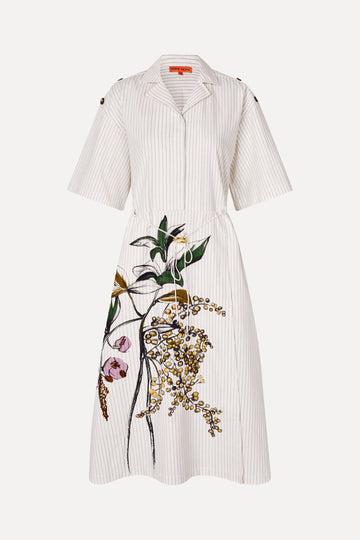 Stine Goya Workwear Midi Dress Dress Mimosa Stripe